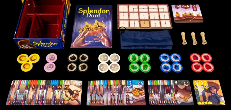 Splendor Duel componentes